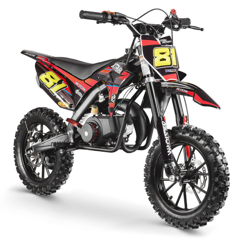 Mini moto 50cc pour enfant MX STORM Rouge