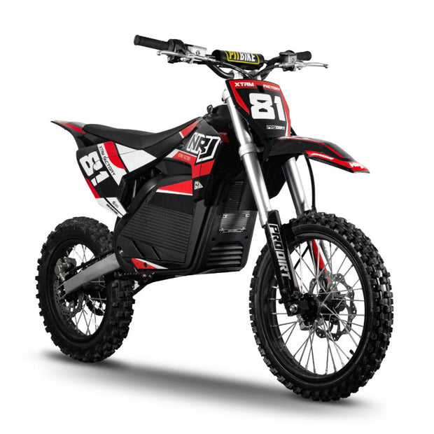 Motocross électrique NRJ 5000WATTS - 72V30AH - 17/14 - ROUGE