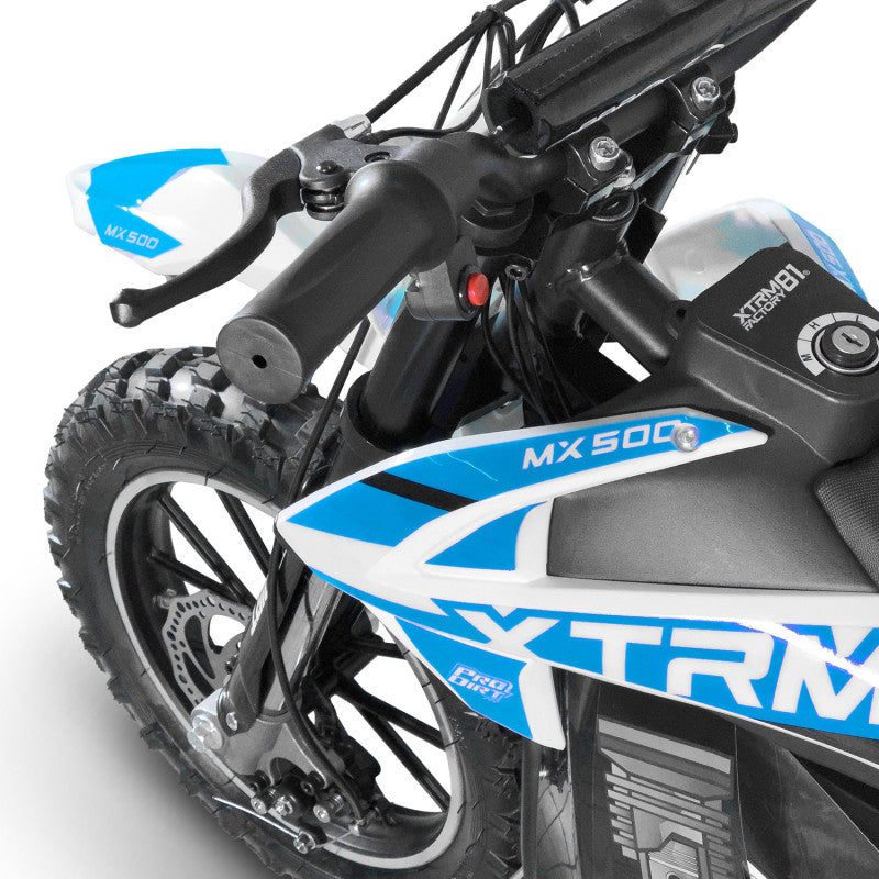 Pocket bike enfant électrique 500W MX Bleu