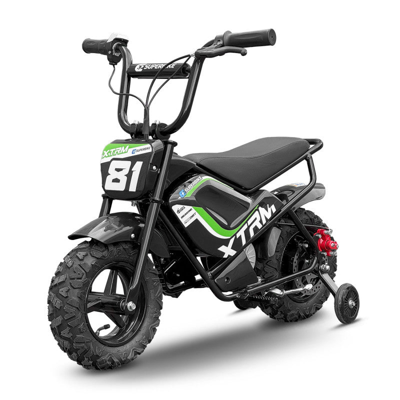 Moto enfant électrique 250W E.SUPERBIKE VERTE
