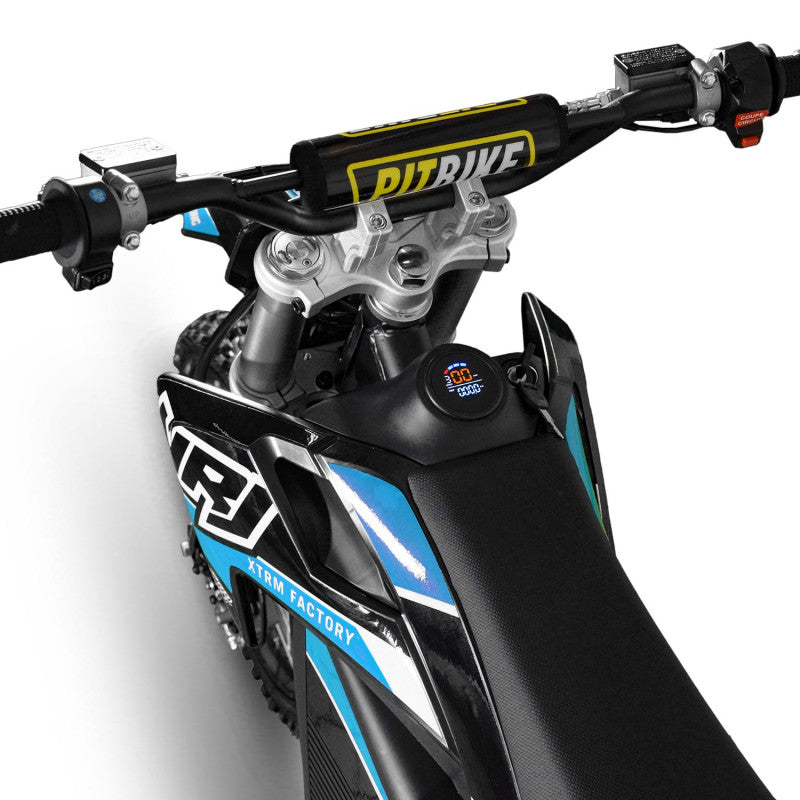 Motocross électrique NRJ 5000WATTS - 72V30AH - 17/14 - BLEU