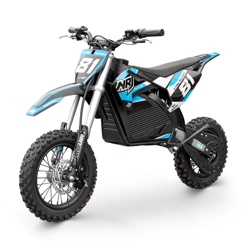 Moto enfant électrique lithium NRJ 1000W 12/10 Bleu