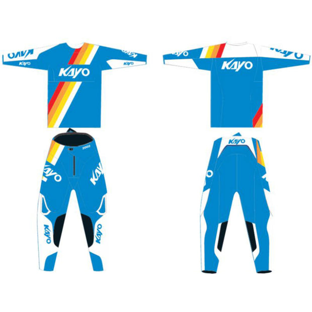 Tenue KAYO maillot + pantalon enfant, Rouge, XXL : 12 ans