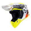 Casque cross PULL IN Race Blanc, Jaune Fluo, XL