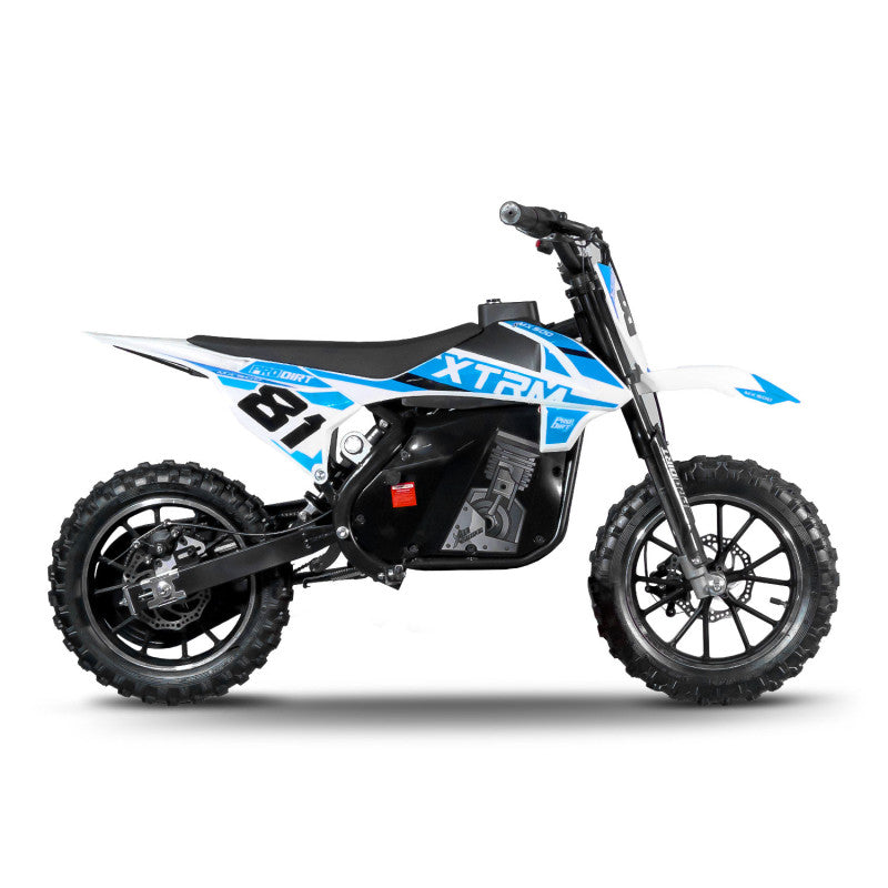 Pocket bike enfant électrique 500W MX Bleu