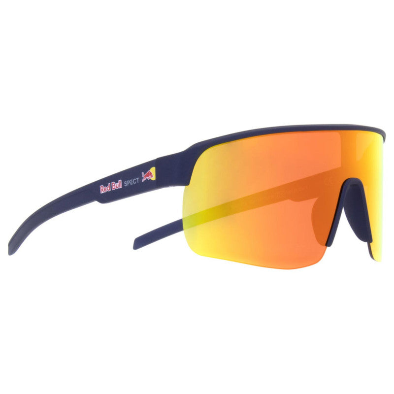 Lunettes de soleil miroir Red Bull Dakota Noir Mat écran miroir orange