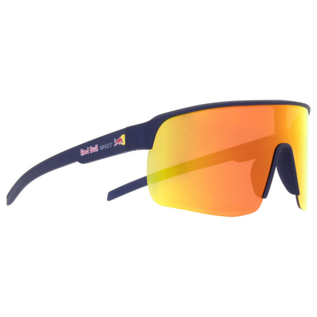 Lunettes de soleil miroir Red Bull Dakota Noir Mat écran miroir orange