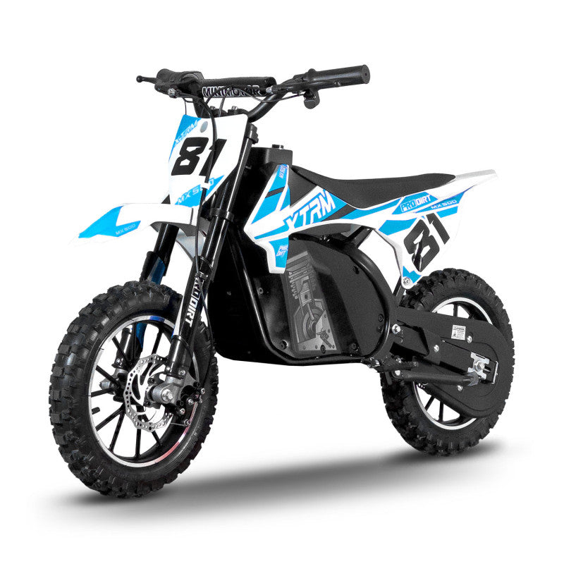 Pocket bike enfant électrique 500W MX Bleu