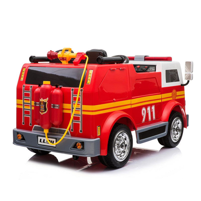 MINI CAMION POMPIER US avec pistolet à eau et pneu souple