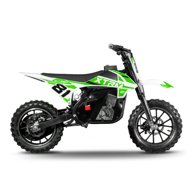 Moto pour enfant électrique 500W MX Verte