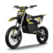 Motocross électrique NRJ 5000WATTS - 72V30AH - 17/14 - JAUNE