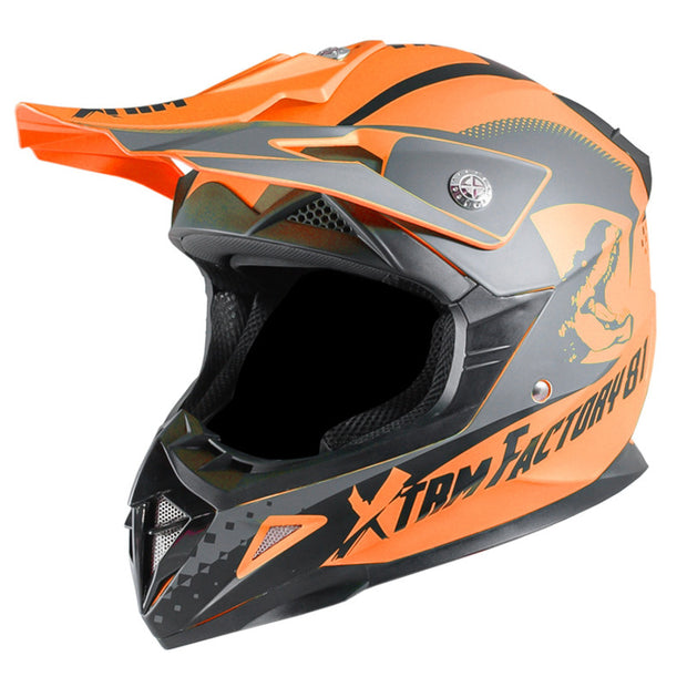 Casque moto enfant XTRM 81, Orange, XL KID 53-54cm