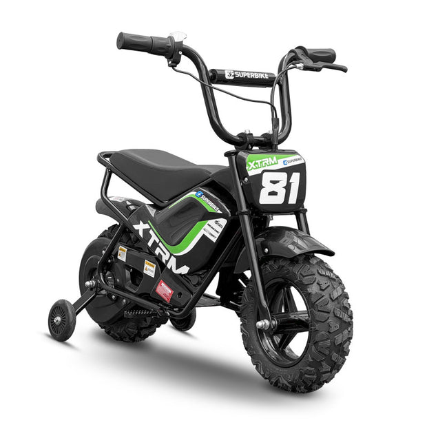 Moto enfant électrique 250W E.SUPERBIKE VERTE