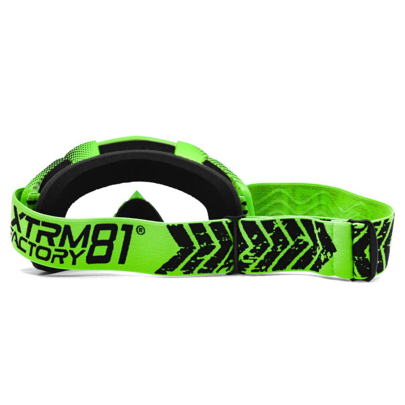 Masque cross clair enfant/adulte XTRM FACTORY 81, Vert