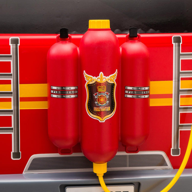 MINI CAMION POMPIER US avec pistolet à eau et pneu souple