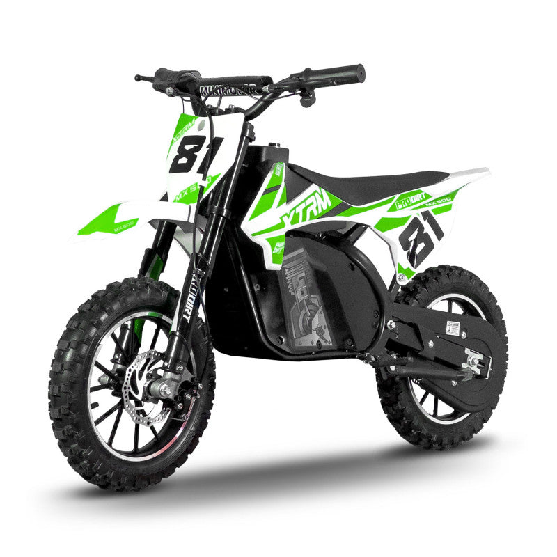 Moto pour enfant électrique 500W MX Verte