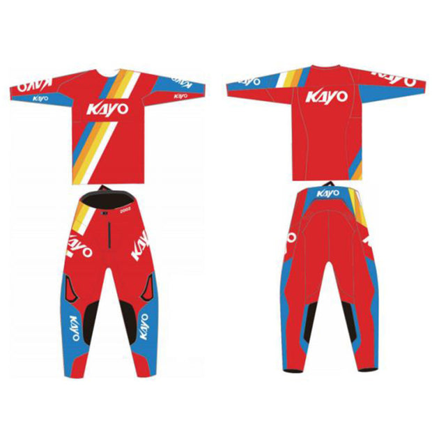 Tenue KAYO maillot + pantalon enfant, Rouge, L : 8 ans