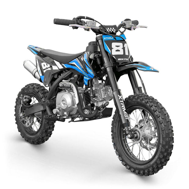 Mini motocross enfant 70cc 12/10 MX70 Bleu