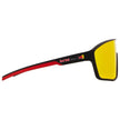 Lunettes de soleil Red Bull Daft Noir Mat écran miroir orange