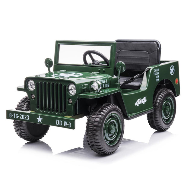 Voiture mini JEEP 12V 1 place, Vert