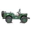 MINI VOITURE JEEP WILLYS 3 PLACES 24V avec pneu EVA, Vert