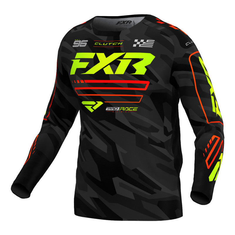 Maillot motocross FXR 2025 Adulte Clutch Jaune Fluo, L