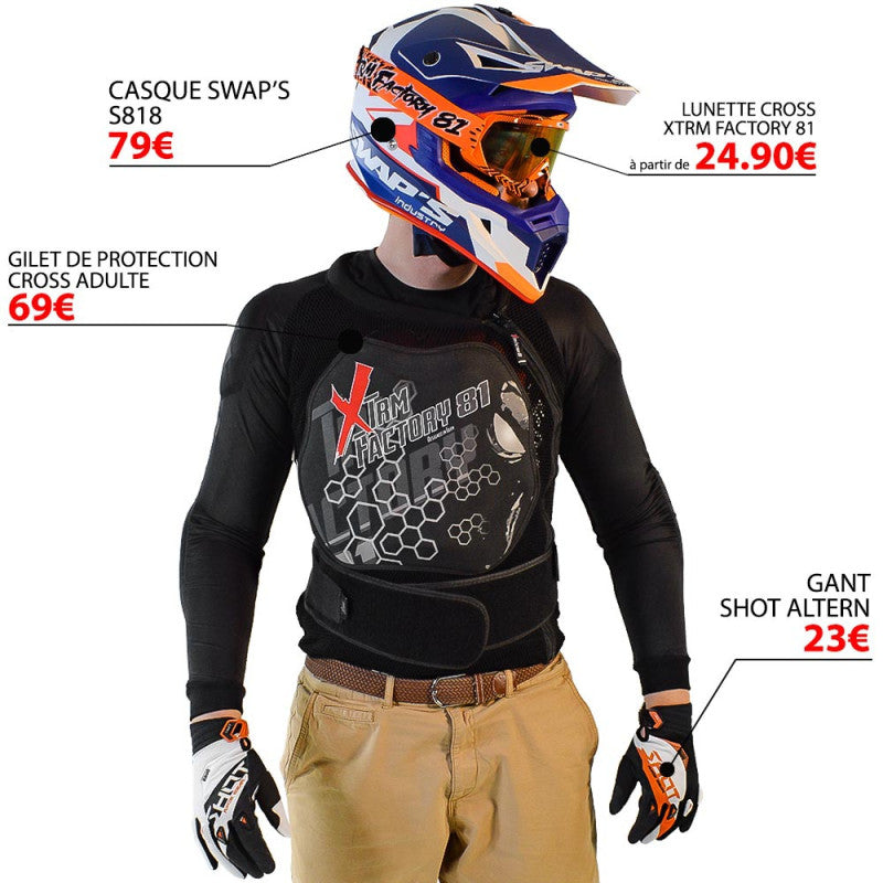 Gilet de protection adulte homologué XTRM FACTORY 81, S