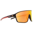 Lunettes de soleil Red Bull Daft Noir Mat écran miroir orange