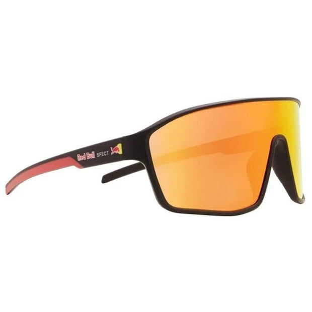 Lunettes de soleil Red Bull Daft Noir Mat écran miroir orange