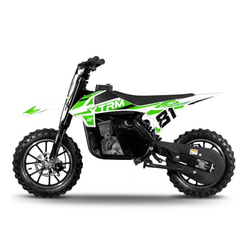 Moto pour enfant électrique 500W MX Verte