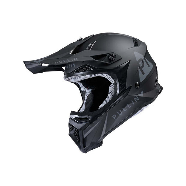 Casque moto cross PULL IN Solid Noir, L