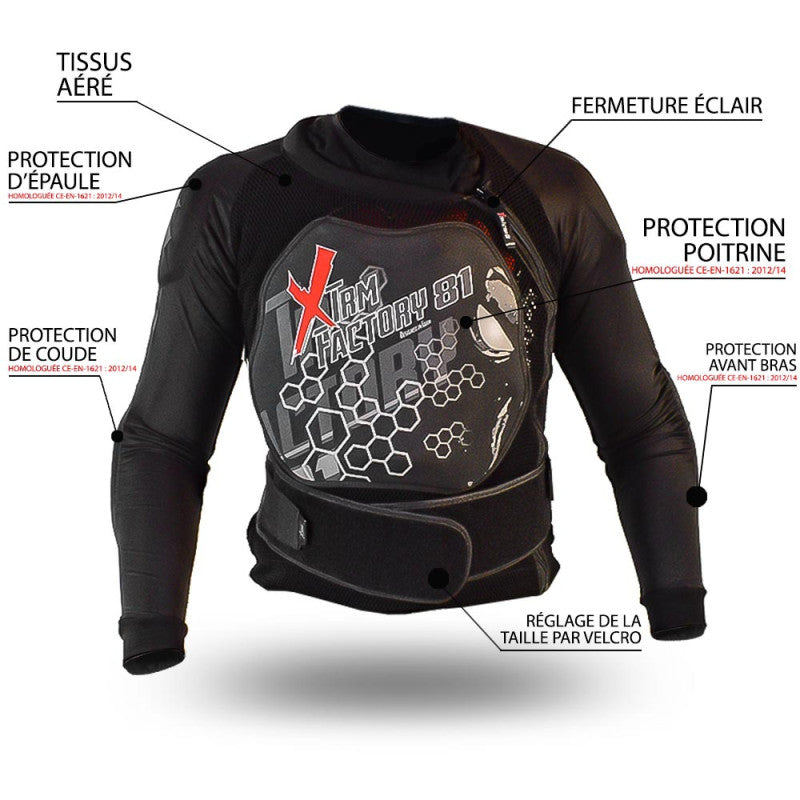 Gilet de protection adulte homologué XTRM FACTORY 81, S