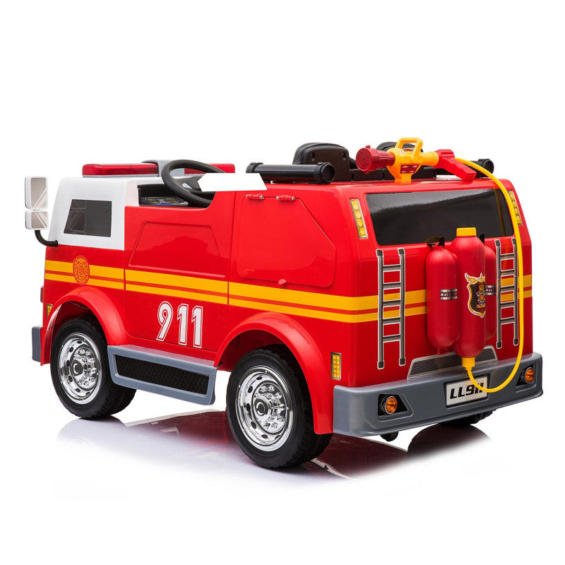 MINI CAMION POMPIER US avec pistolet à eau et pneu souple